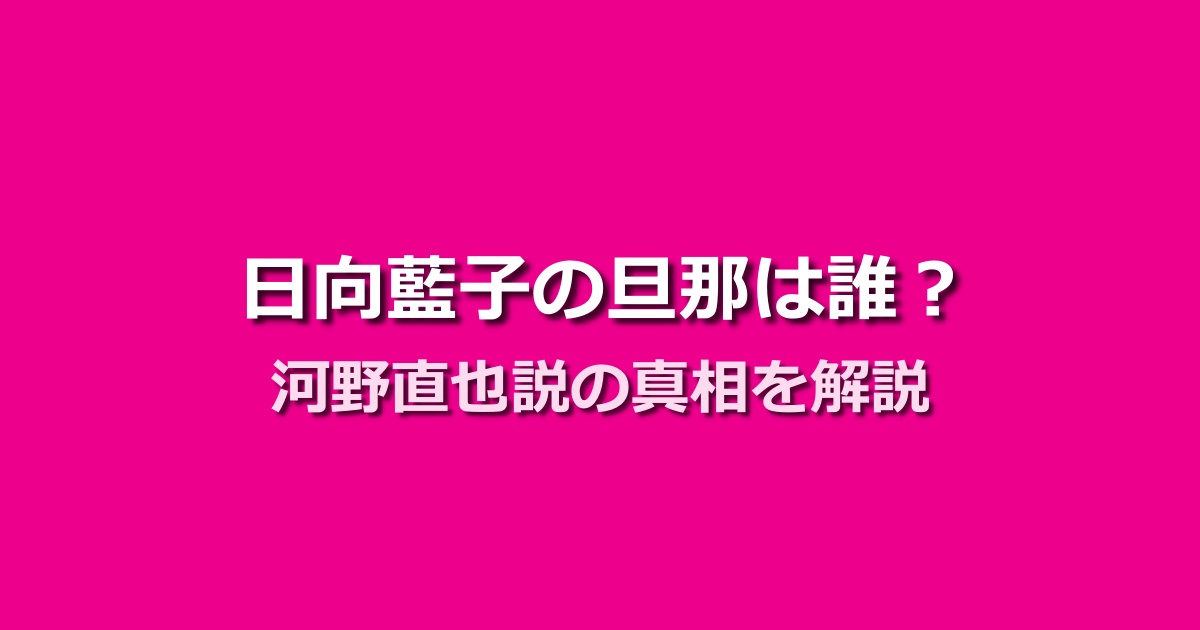 日向藍子の旦那は河野直也ではない!プロ雀士との夫婦関係を大公開!